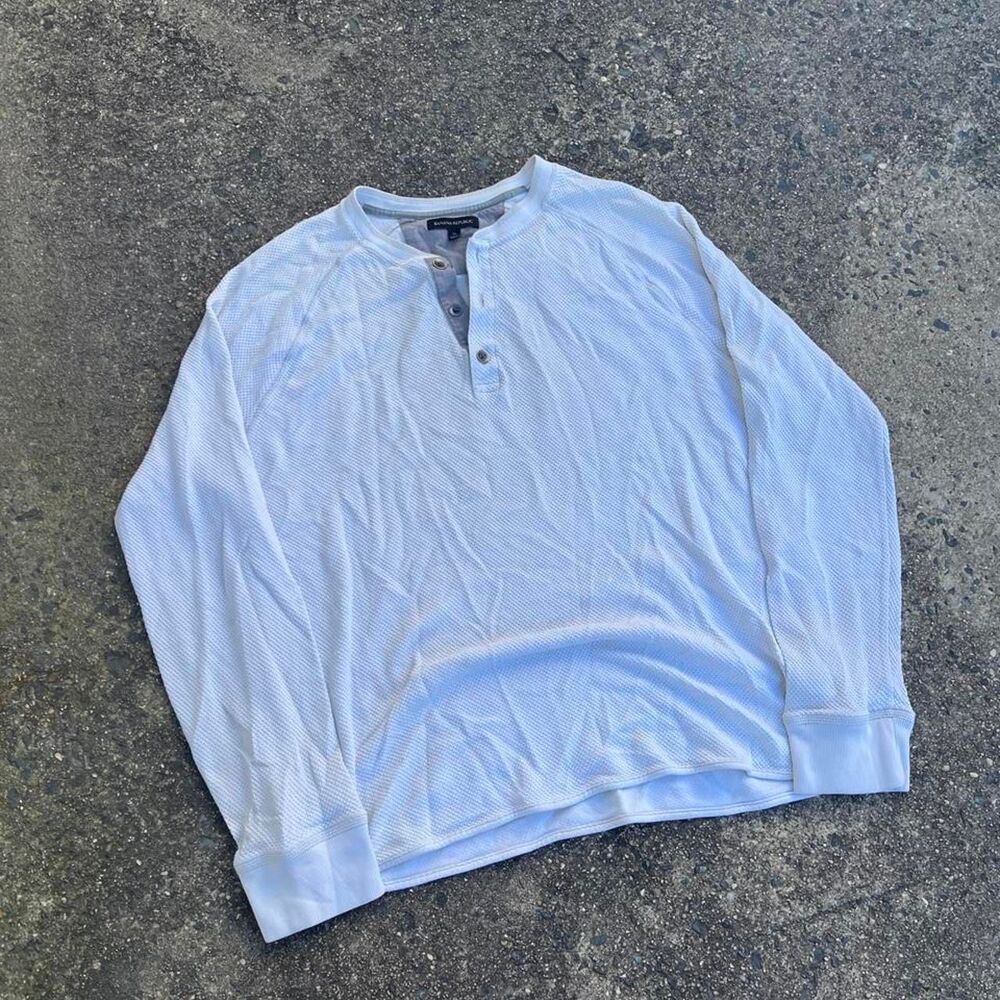 Banana Republic Old Money Y2K Henley Longsleeve